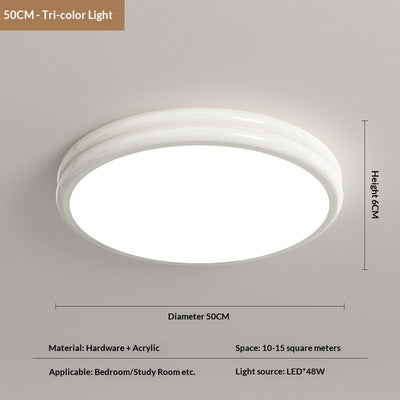Lámpara de Techo Ultrafina Estilo Crema para Recámara Principal - Image 7