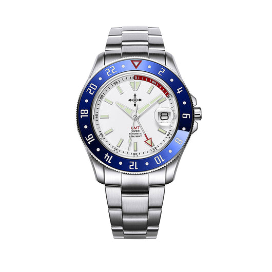 Reloj Hombre Acero Inoxidable Cristal Zafiro Luminoso Resistente al Agua - Image 4