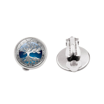 Aretes Árbol de la Vida con Gema Brillante - Image 9