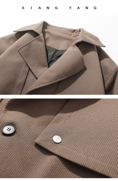 Abrigo de Lana Clásico Estilo Británico para Hombre - Image 6