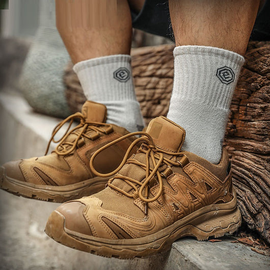 Calcetines de Senderismo y Trekking hasta la Pantorrilla - Secado Rápido y Resistentes al Olor