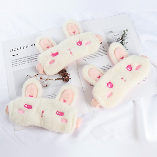Antifaz Suave con Diseño de Conejito y Corazón - Máscara para Dormir Adorable - Image 5