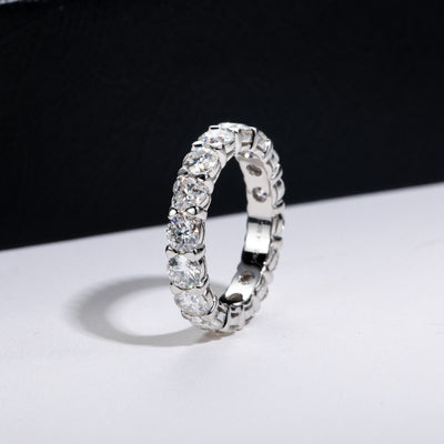 Anillo de Plata Esterlina con Moissanita Chapado - Image 12