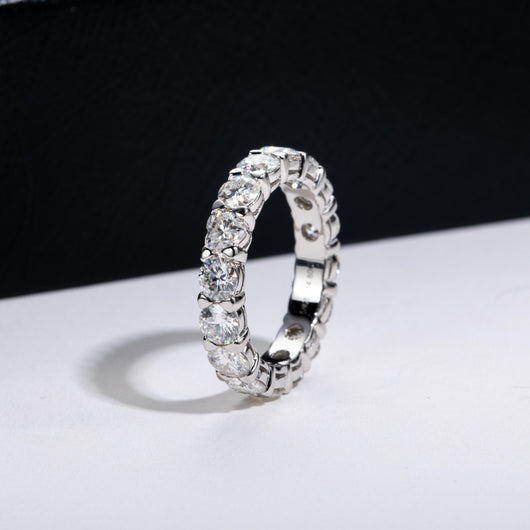 Anillo de Plata Esterlina con Moissanita Chapado - Image 12