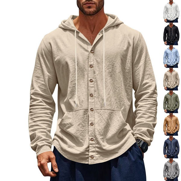 Camisa Suelta Americana Primavera Otoño para Hombre