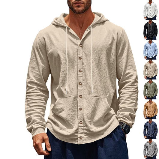 Camisa Suelta Americana Primavera Otoño para Hombre