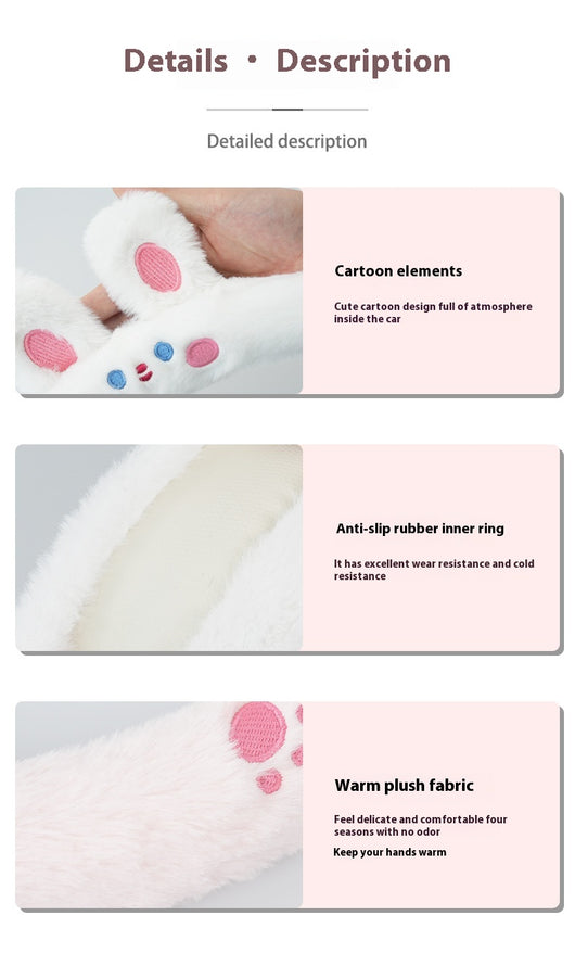 Funda Térmica Peluche para Volante - Diseño Cartoon Otoño Invierno - Image 11