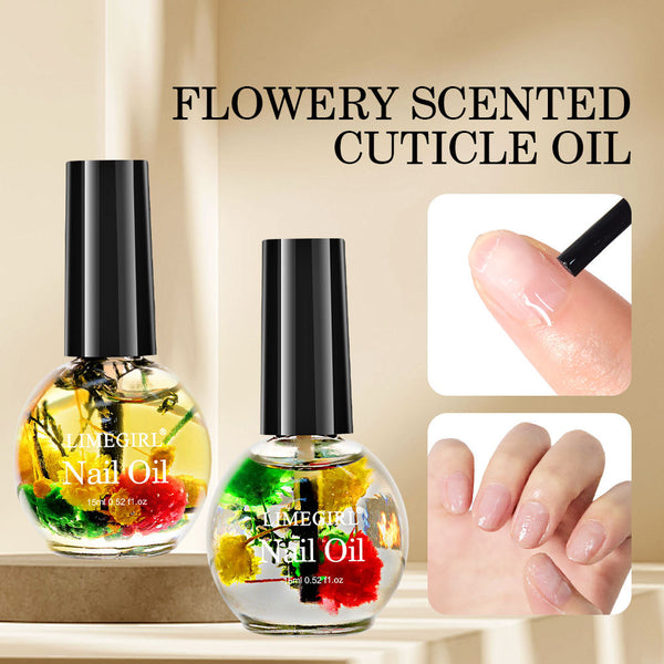 Aceite Nutritivo para Cutículas con Flores Deshidratadas 15ML