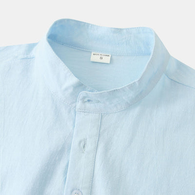 Camisa Casual de Manga Corta Básica para Hombre - Perfecta para Playa y Verano - Image 6