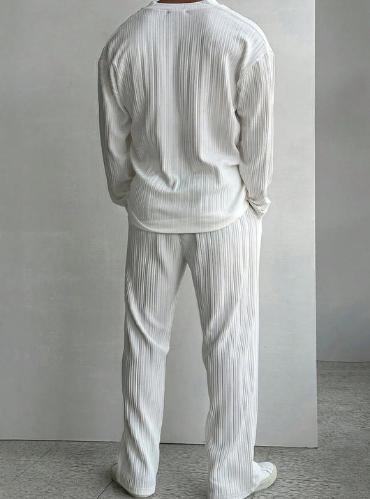 Traje Casual de Dos Piezas con Camisa de Manga Larga - Image 14