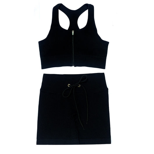 Conjunto Deportivo Mujer: Top y Shorts Costilla Ajustado - Image 14