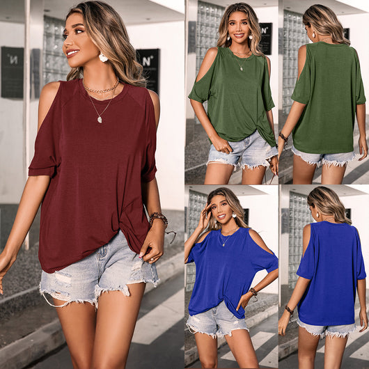 Playera Básica de Manga Corta Cuello Redondo - Comodidad de Verano