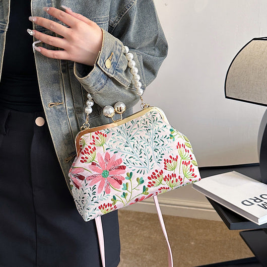 Bolso de Mano Vintage Estilo Pastoral para Mujer - Image 3