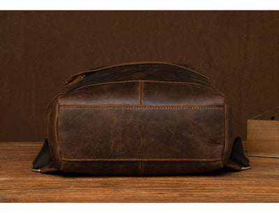 Mochila Ejecutiva de Cuero Genuino Hecha a Mano - Diseño Retro para Profesionales - Image 20