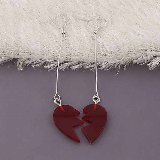 Aretes de Clip en Forma de Corazón - Diseño Creativo y Versátil - Image 2