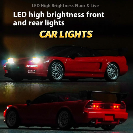 Auto de Carreras RC 2.4G con Luces LED y Función Volteo - Image 2
