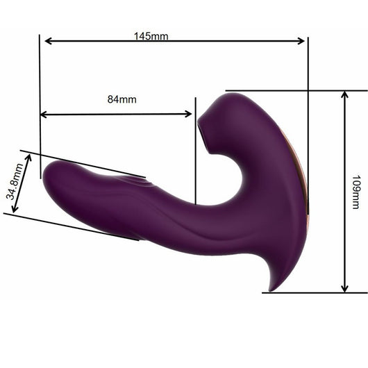 Vibrador Portátil Recargable con Múltiples Funciones de Succión y Vibración - Image 8