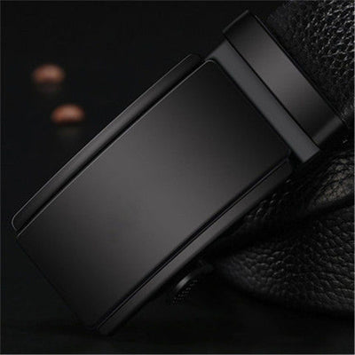 Cinturón Automático Negro Clásico para Hombre - Hebilla de Ajuste Rápido - Image 24