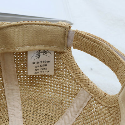 Gorra de Paja Transpirable Unisex con Visera - Mismo Tono para Él y Ella - Image 42