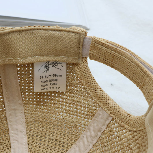 Gorra de Paja Transpirable Unisex con Visera - Mismo Tono para Él y Ella - Image 42