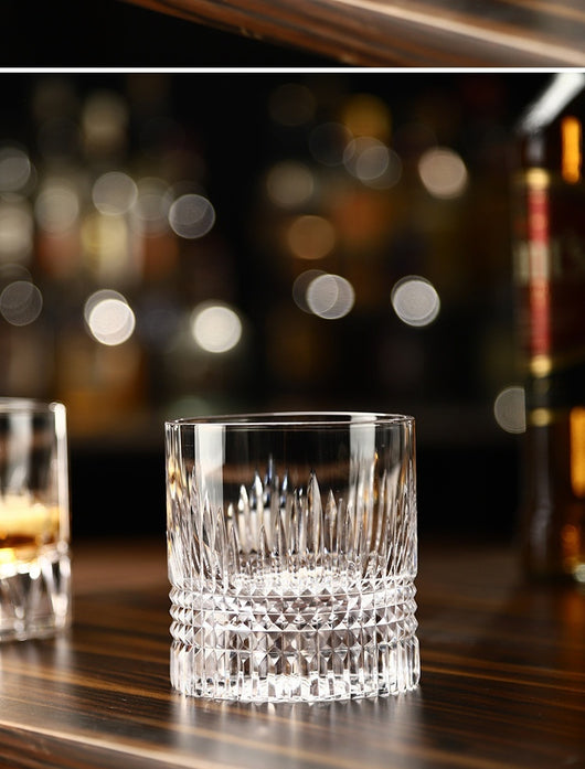 Vaso de Whiskey de Cristal Tallado a Mano - Diseño Lujo Ligero con Boca Ancha - Image 33