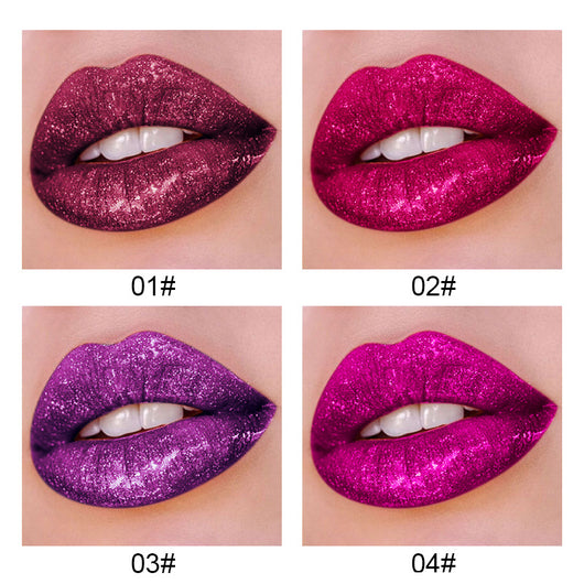Brillo Labial Diamante Perlado con Acabado Metálico Antiaderente - Image 5