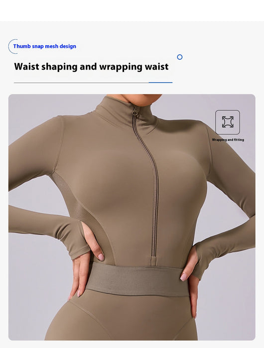 Enterizo de Yoga para Mujer con Malla Transpirable - Image 23