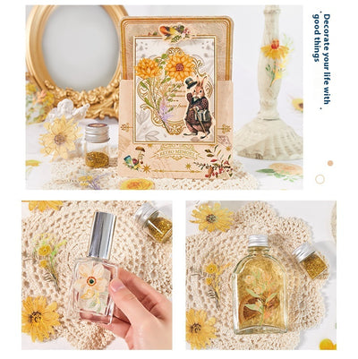 Cuaderno de Flores y Plantas - Material Decorativo 40 Piezas - Image 24