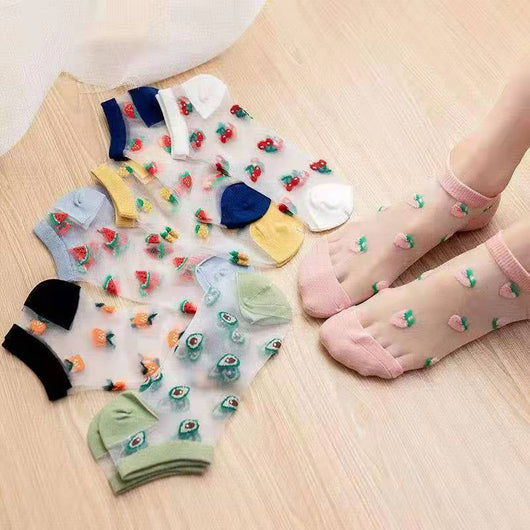 Calcetines Cortos para Mujer con Hilo Cristal Anti-Deslizante - Image 11