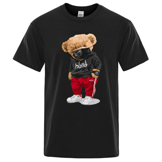 Playera Deportiva Estampado Oso para Hombre - Image 8