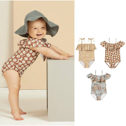 Traje de Baño Infantil con Volantes y Tirantes Ajustables - Image 10