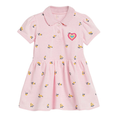 Vestido Polo Niña Manga Corta con Solapa - Image 3
