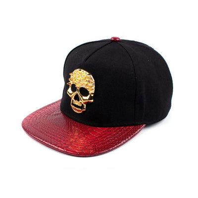 Gorra Hip-hop con Logo Calavera Metálica - Image 10