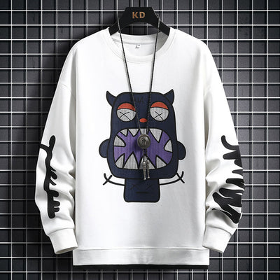 Suéter Casual para Hombre con Diseño Cartoon - Primavera y Otoño - Image 5