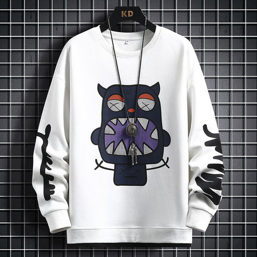 Suéter Casual para Hombre con Diseño Cartoon - Primavera y Otoño - Image 5