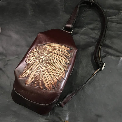 Bolso Bandolera de Cuero Genuino Estilo Vintage - Image 11
