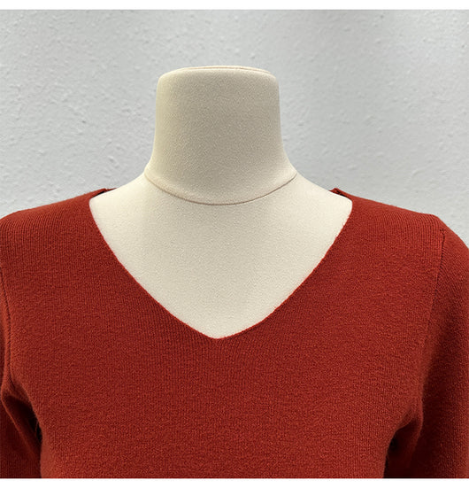 Blusa Ajustada de Manga Larga con Pliegues y Abertura Lateral - Image 16