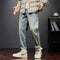 Calça Jeans Harem Oversize Cintura Alta - Corte Reto Trechos