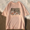 Camiseta Retro Nostálgica con Estampado Artístico Japonés