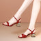 Sandalias Slip-Back con Cristales Brillantes para Mujer
