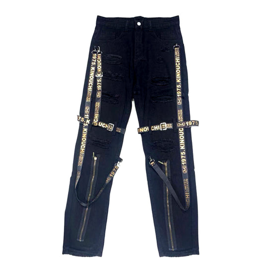 Pantalón Vaquero Slim Fit con Cinturón Casual para Hombre - Image 2