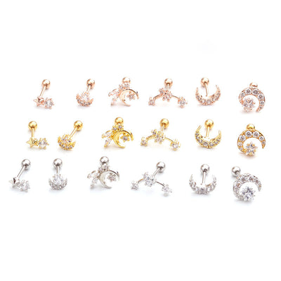 Aretes de Acero Inoxidable con Doble Cabeza - Image 10