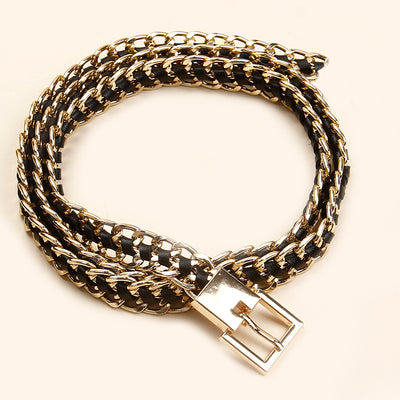 Cinturón de Cadena Corporal Geométrico Coreano - Ajustable con Hebilla de Aguja - Image 5