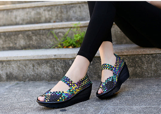 Zapatos Tejidos a Mano sin Cordones para Mujer - Comodidad Casual - Image 18