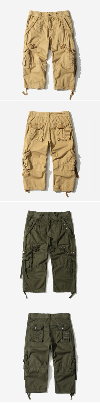 Pantalones Cortos Cargo con Múltiples Bolsillos para Playa - Image 22