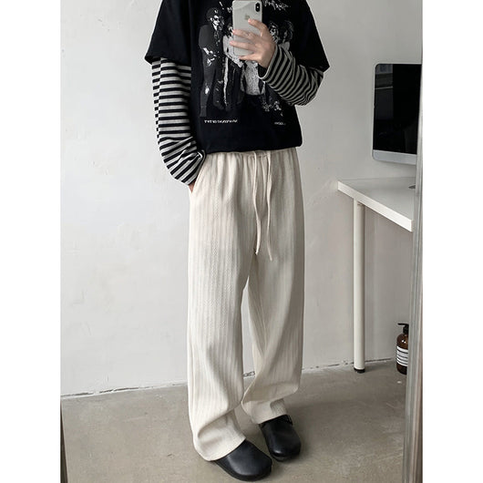 Pantalones Casuales Holgados de Pierna Ancha para Hombre - Image 13