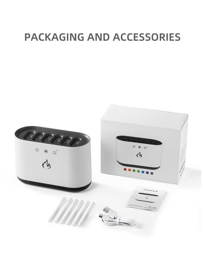 Humidificador Ultrasónico Inteligente USB con Llama Dinámica y Control por Voz - Image 17