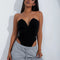 Blusa Ajustada Escote V Efecto Reductor - Body Moldeador Mujer