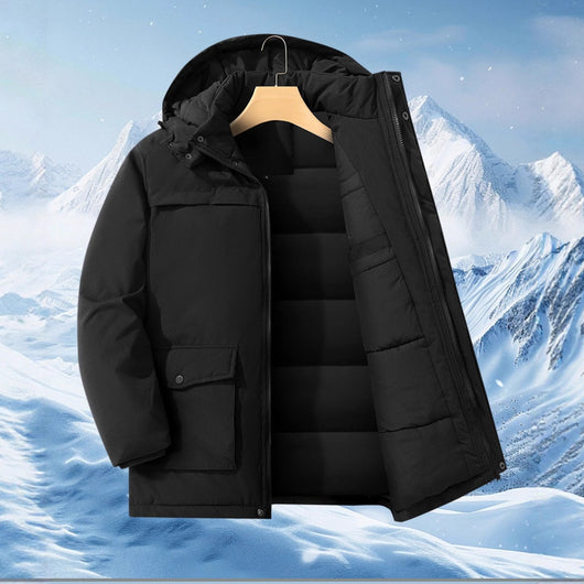 Chaqueta Gruesa para Hombre con Capucha Desmontable