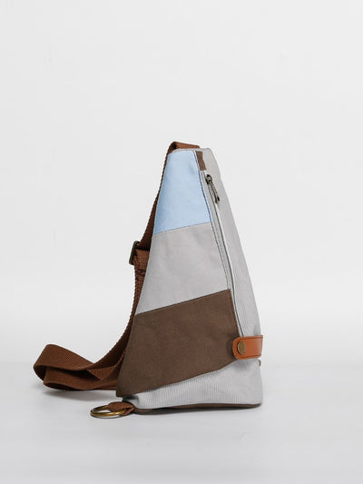 Bolsa de Pecho Crossbody Canvas con Diseño Bicolor - Image 7